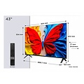 TCL 43S51K 43" | Full HD QLED Smart TV | Google TV | HDR10 | Zwart
