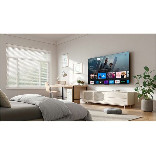 TCL 43P61K 43" | 4K UHD Smart TV | Google TV | HDR | Zwart