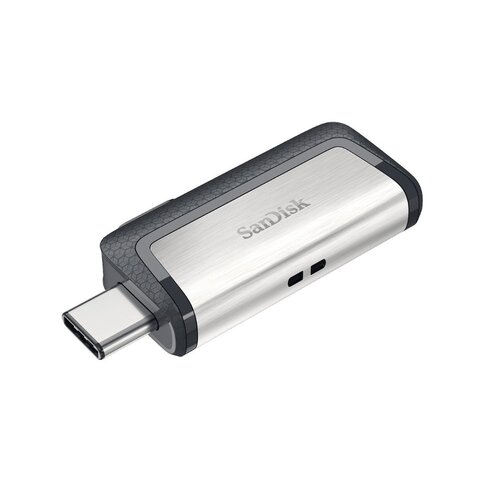 Sandisk SanDisk Ultra Dual Drive USB Type-C | 128GB USB Flash Drive | USB Type-A / USB Type-C 3.2 Gen 1 (3.1 Gen 1) | tot 150 MB/s lezen | Zwart, Zilver