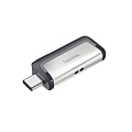 Sandisk SanDisk Ultra Dual Drive USB Type-C | 128GB USB Flash Drive | USB Type-A / USB Type-C 3.2 Gen 1 (3.1 Gen 1) | tot 150 MB/s lezen | Zwart, Zilver