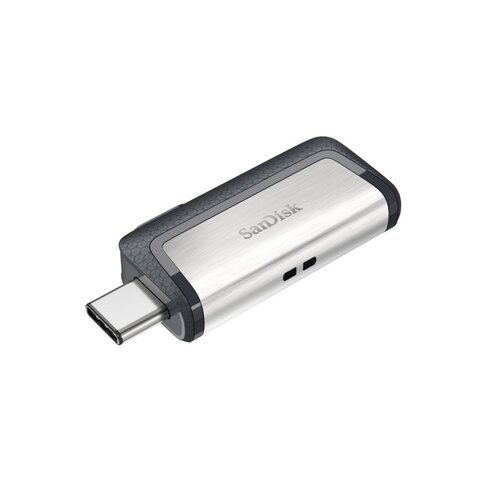 Sandisk SanDisk Ultra Dual Drive USB Type-C | 128GB USB Flash Drive | USB Type-A / USB Type-C 3.2 Gen 1 (3.1 Gen 1) | tot 150 MB/s lezen | Zwart, Zilver