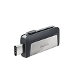 Sandisk SanDisk Ultra Dual Drive USB Type-C | 128GB USB Flash Drive | USB Type-A / USB Type-C 3.2 Gen 1 (3.1 Gen 1) | tot 150 MB/s lezen | Zwart, Zilver