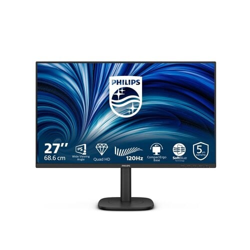 Philips 27B2N3500J/00 | 27" Quad HD IPS Monitor | 120 Hz | Zwart | OPEN BOX (refurbished)