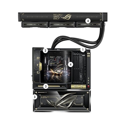 Asus ASUS ROG Crosshair X870E Edition 20 | AM5 | DDR5 | PCIe 5.0 | Wi-Fi 7 | 10GbE | E-ATX Moederbord