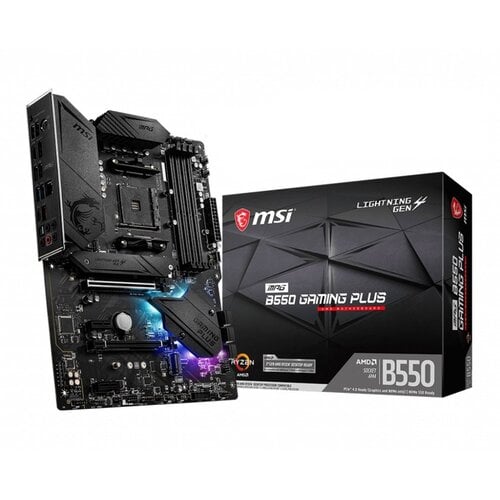 MSI MPG B550 Gaming Plus | Socket AM4 | Intel B550 | 4xDDR4 | ATX | Moederbord | RENEWED (refurbished)