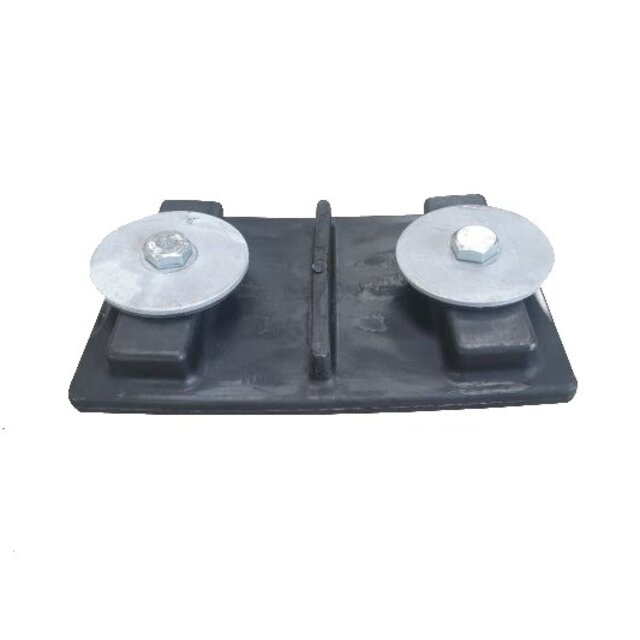 Kunststof rijplaat 300x50x1,5cm - HD - Zwart -