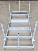 Verzwaarde stapelbok voor rijplaten 300x100cm