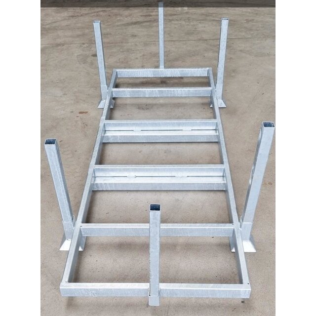 Verzwaarde stapelbok voor rijplaten 300x100cm