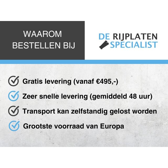 Kunststof Rijplaat 300x50x2cm