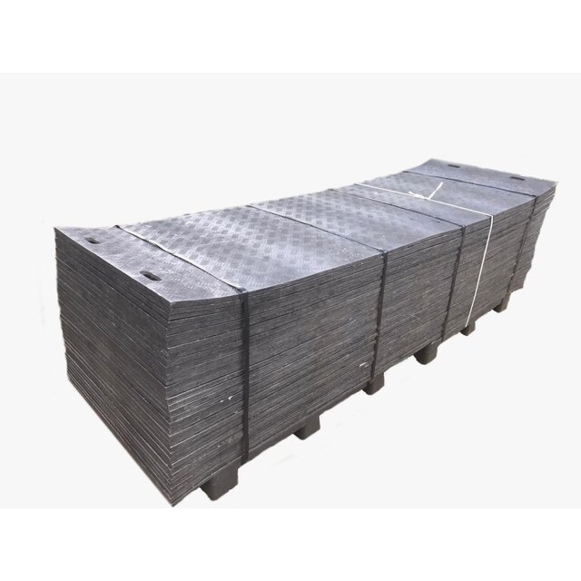 Vol pak gebruikte kunststof rijplaten 300x100cm