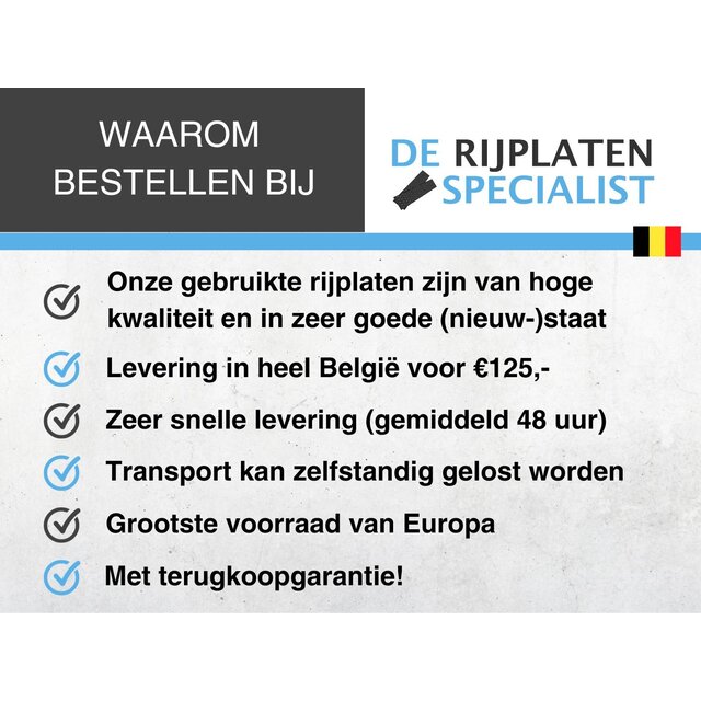 Vol pak gebruikte HD rijplaten 300x100x1,5 cm 35 stuks