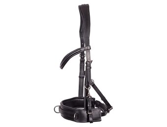 Harry's Horse Kaptoom Hoofdstel Leder Comfort - Zwart