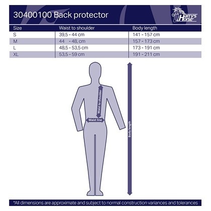 Harry's Horse Back Protector - Zwart