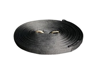 Longeerlijn Soft 8 Meter -  Zwart