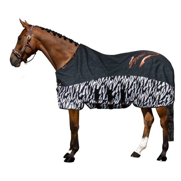 Imperial Riding Super Dry Carly  Buzz of Rain Off - Black Zebra