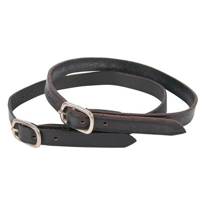 Sporenriempjes Leer - Zwart