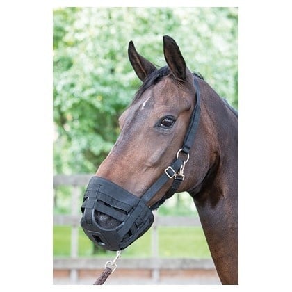 Harry's Horse Graasmasker Muzzle Air - Zwart