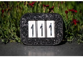 HB Hoofdstelnummers Glitter - Zwart