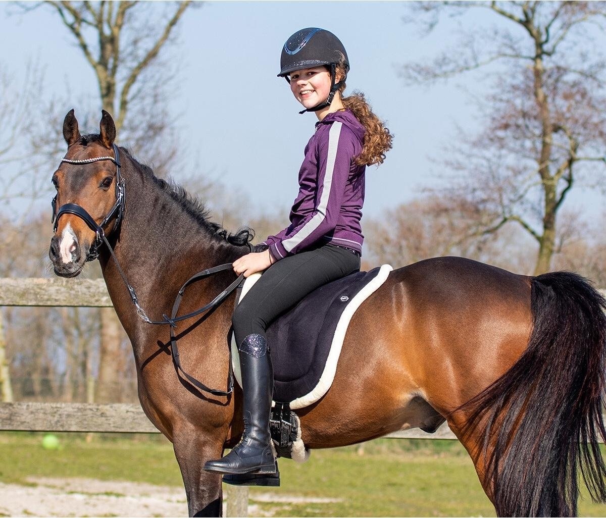 QHP Bareback Pad - Zwart