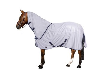 Imperial Riding Vliegendeken met hals Reese - Silvergrey
