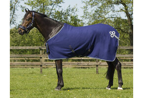 QHP - Fleecedeken Ornament - Navy