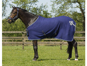 QHP - Fleecedeken Ornament - Navy