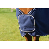 QHP - Fleecedeken Ornament - Navy