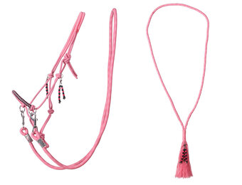 QHP Touwhalster & Neckrope Liberty - Flamingo Pink