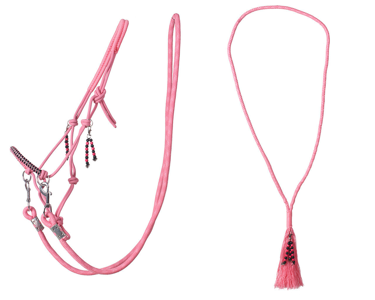QHP Touwhalster & Neckrope Liberty - Flamingo Pink