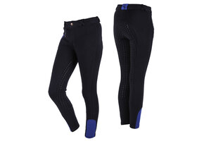 QHP Rijbroek Junior Full Grip - Zwart