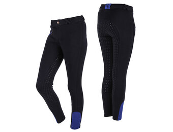 QHP Rijbroek Junior Full Grip - Zwart