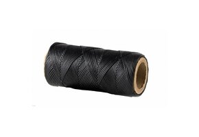 Horka Invlechtgaren Gewaxt  - Zwart