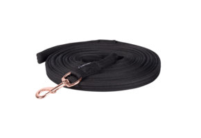 Harry's Horse Longeerlijn Soft Rosegold - Zwart