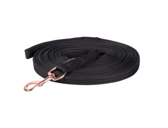 Harry's Horse Longeerlijn Soft Rosegold - Zwart