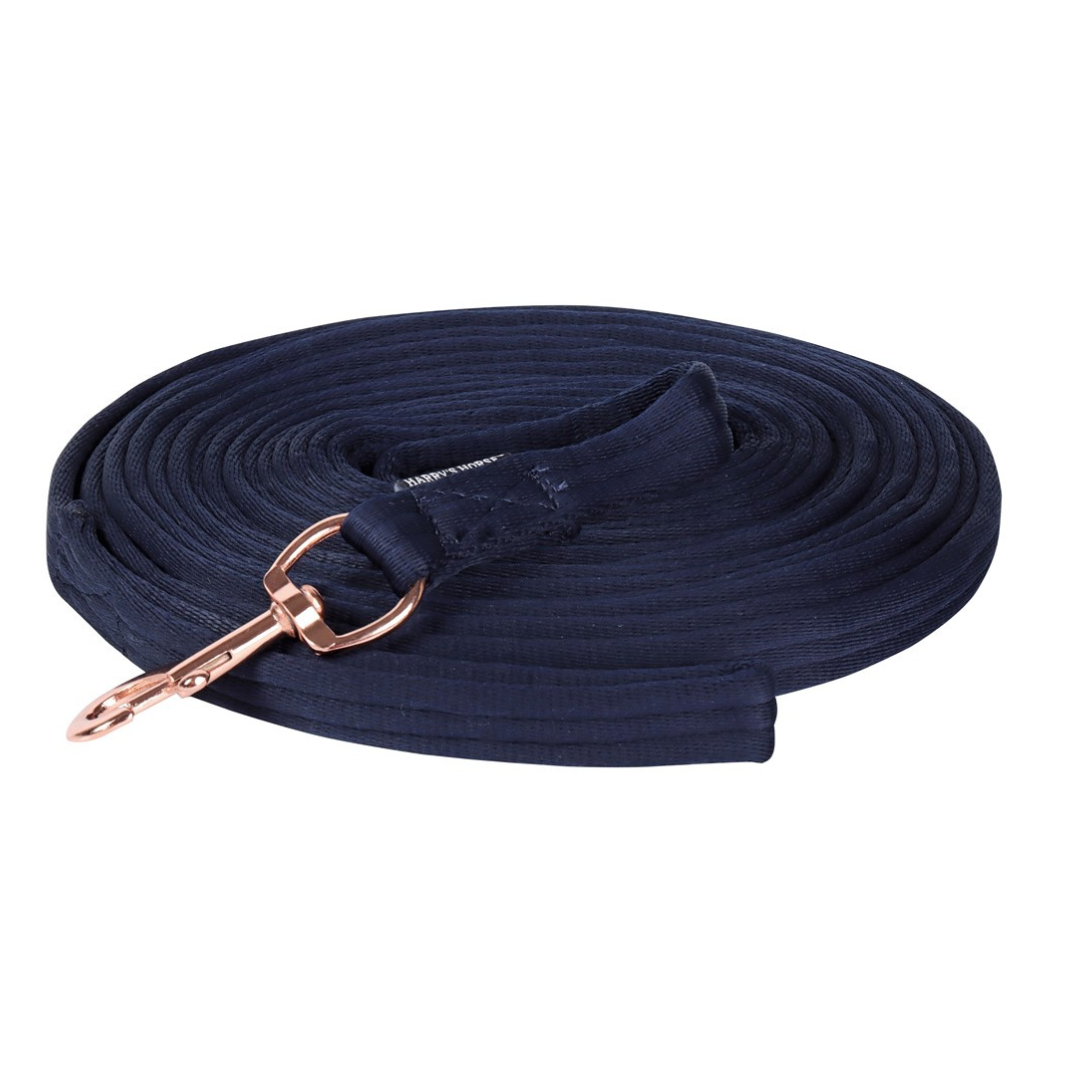 Harry's Horse Longeerlijn Soft Rosegold - Navy