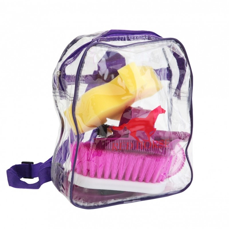 Red Horse Groomingkit 8 delig - Paars