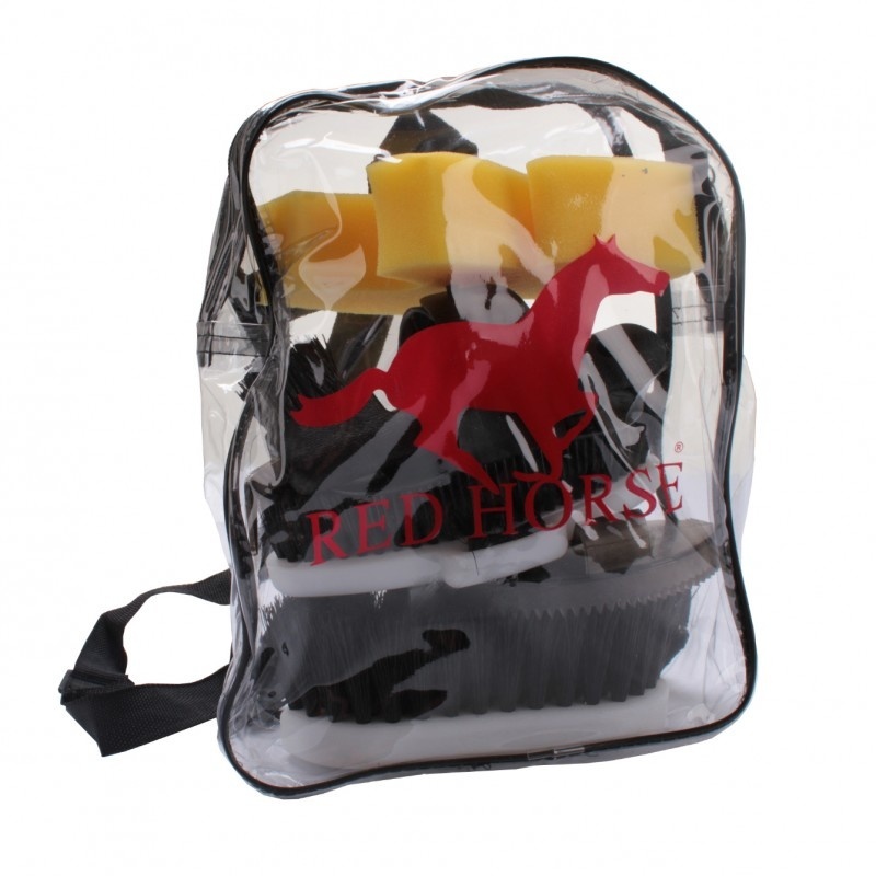 Red Horse Groomingkit 8 delig - Hot Pink