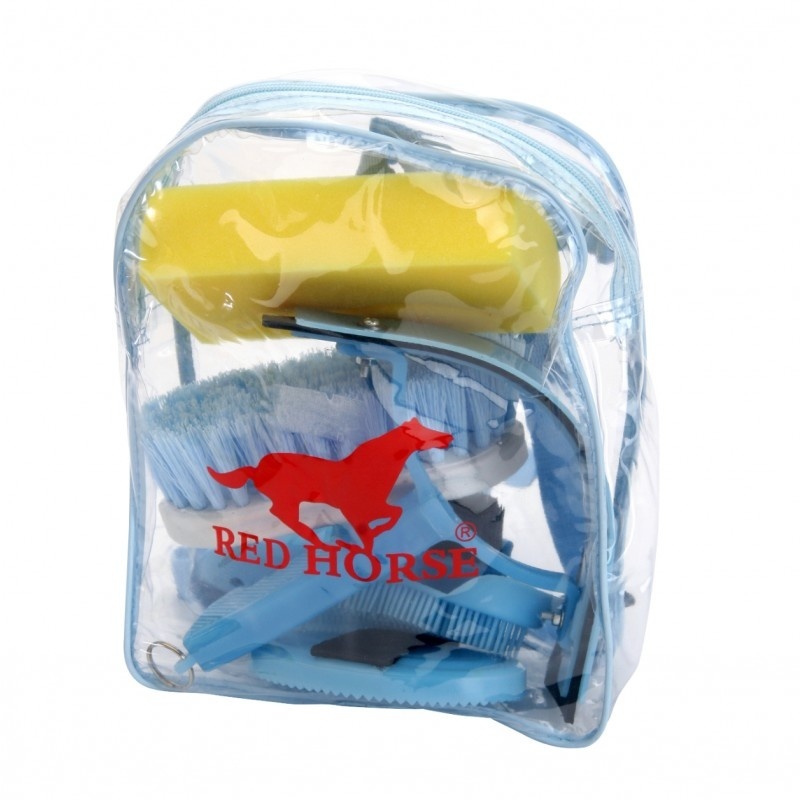 Red Horse Groomingkit 8 delig - Hot Pink