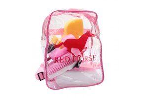 Red Horse Groomingkit  8 delig - Hot Pink