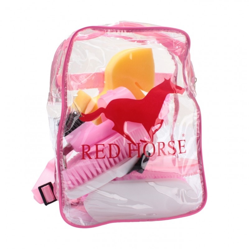 Red Horse Groomingkit  8 delig - Hot Pink