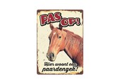 Horka Waakbord - Pas op! Paardengek
