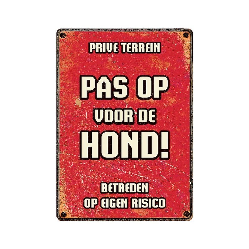 Horka Waakbord - Pas op voor de Hond
