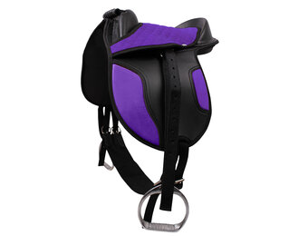 Shetland Zadel Compleet - Paars