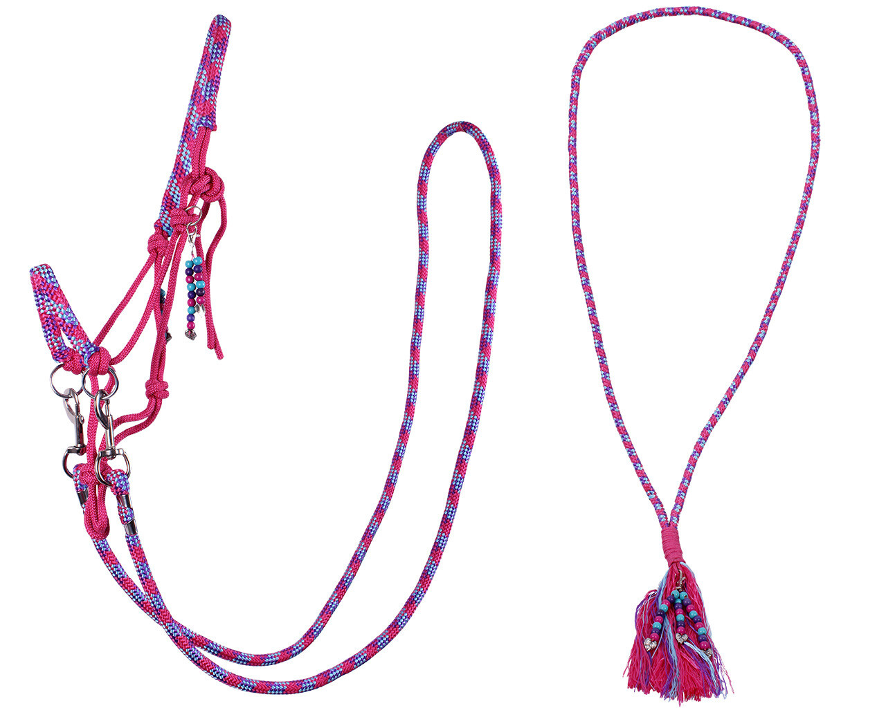QHP Touwhalster & Neckrope Liberty - Fuchsia