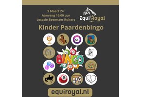 Equiroyal Kinder Paardenbingo - 9 Maart