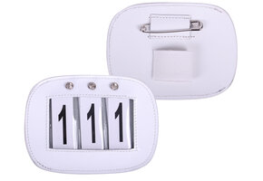 QHP Nummerhouder Lak - Wit