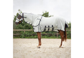 QHP Vliegendeken Met Hals & Masker - Grijs