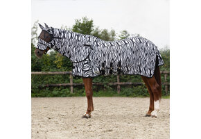 QHP Vliegendeken Met Hals & Masker - Zebra