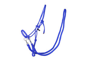 QHP Touwhalster met teugel - Kobaltblauw