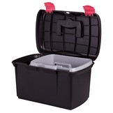 Poetsbox Carlo - Zwart / Fuchsia